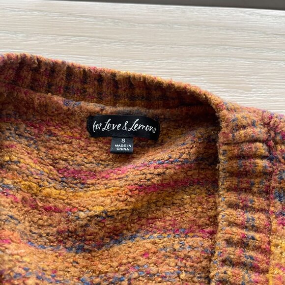 For Love & Lemons Helena Cardigan Sweater in Orange - Picture 5 of 5